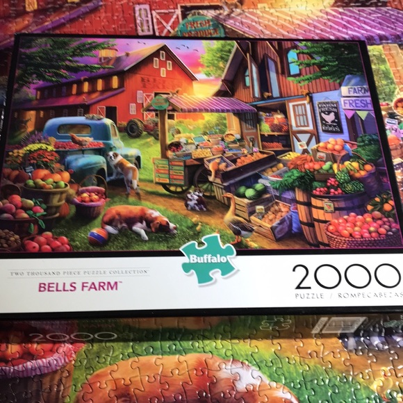 Two Thousand Piece Buffalo Jigsaw Puzzle Bells Farm - Picture 2 of 6